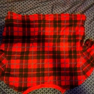Plaid Red and Black Nike crop top